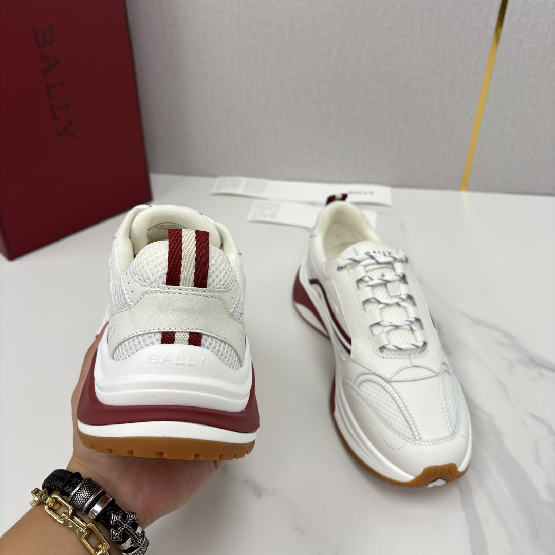 💋💍BL家新品   BAL*Y  巴-利   低帮拼接网布新款休闲运动鞋    高品质细节   这款德训