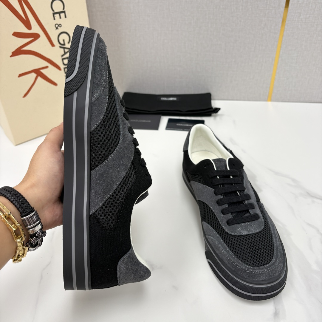 💋💍DG 家新品   Dolce &Gabban*  杜嘉～班纳   Wave 波浪系列低帮休闲板鞋  