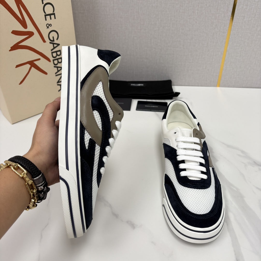 💋💍DG 家新品   Dolce &Gabban*  杜嘉～班纳   Wave 波浪系列低帮休闲板鞋  