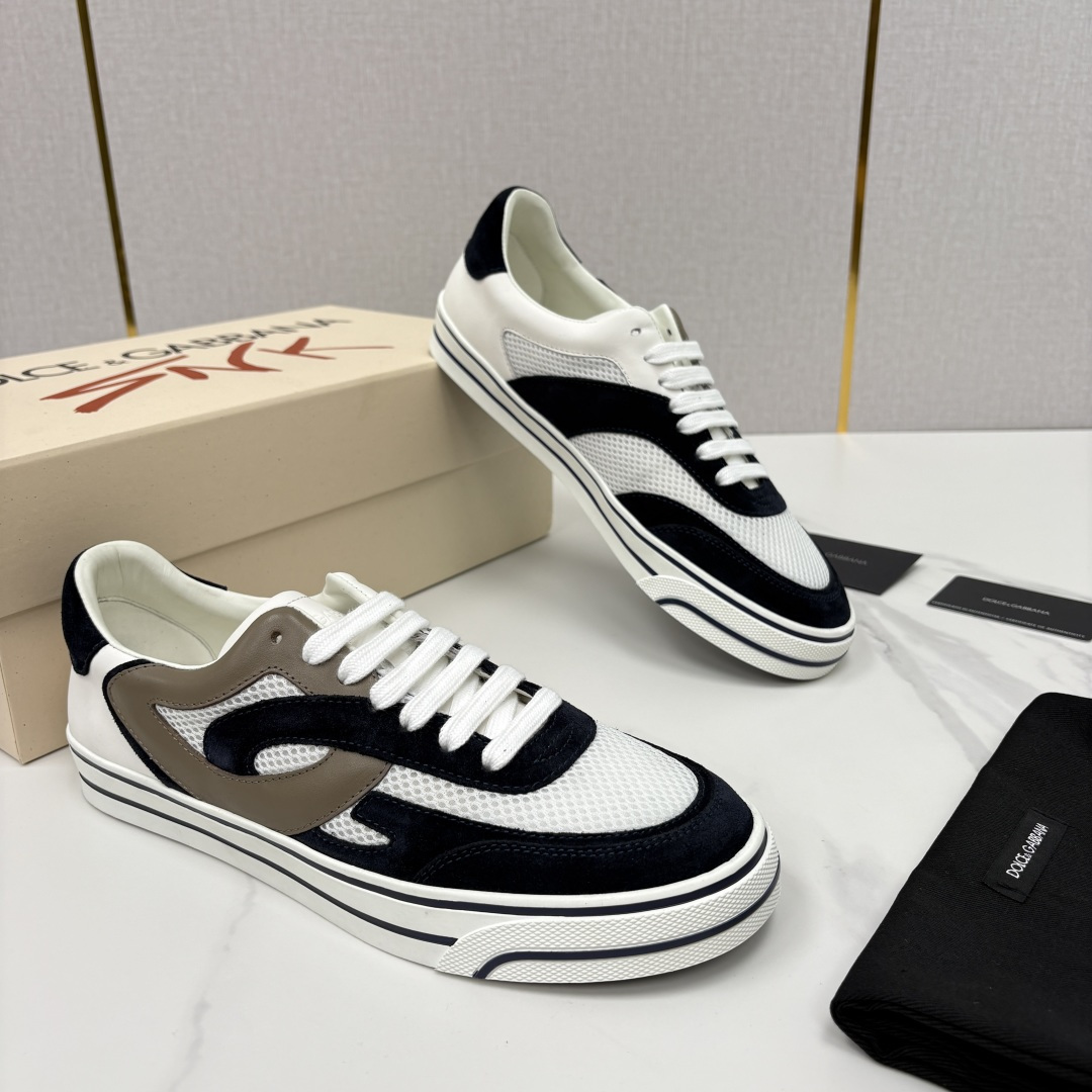 💋💍DG 家新品   Dolce &Gabban*  杜嘉～班纳   Wave 波浪系列低帮休闲板鞋  