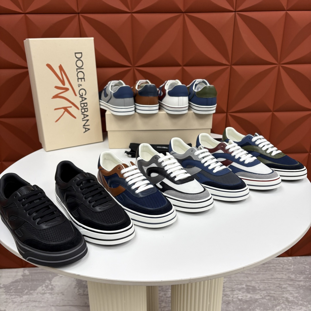 💋💍DG 家新品   Dolce &Gabban*  杜嘉～班纳   Wave 波浪系列低帮休闲板鞋  