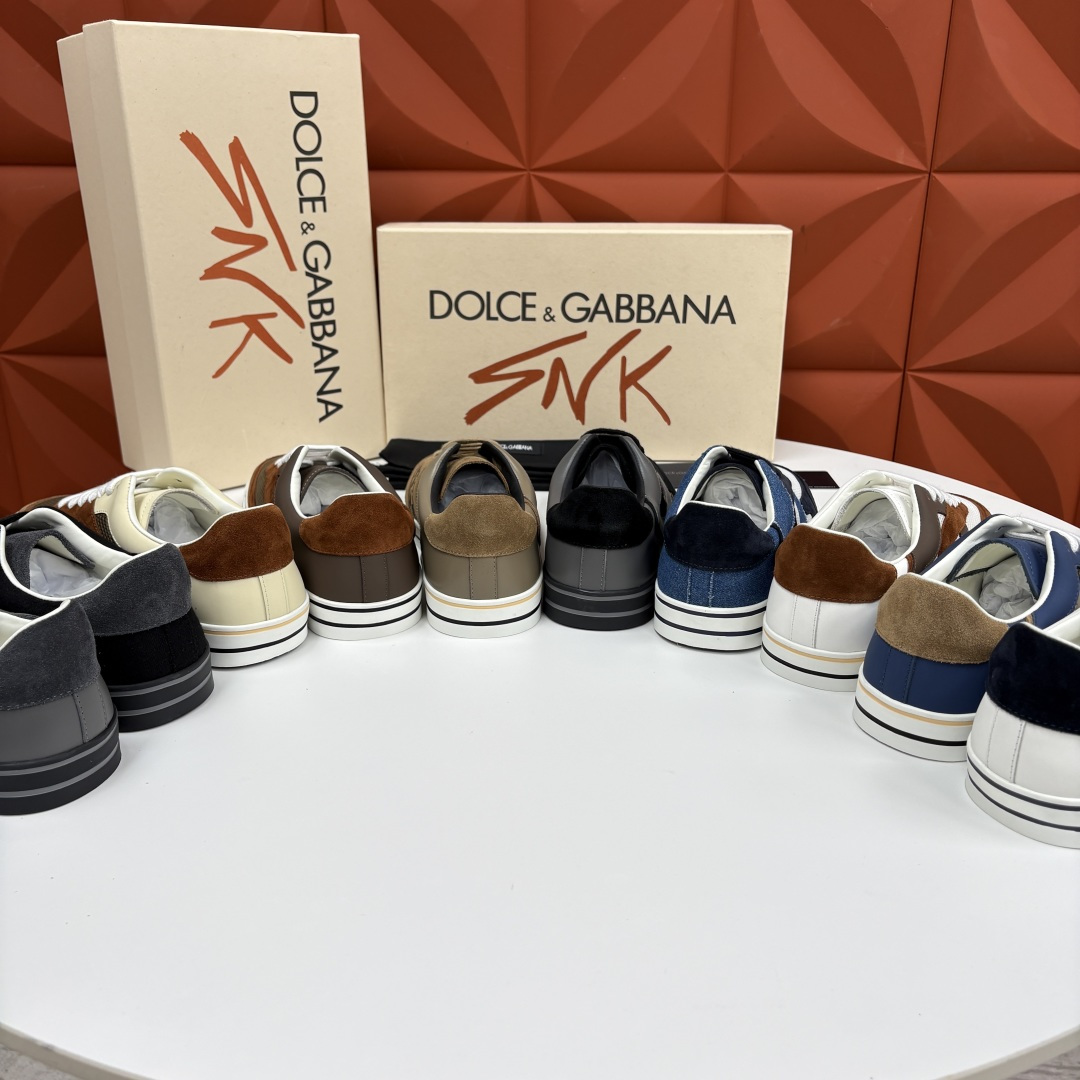 💋💍DG 家新品   Dolce &Gabban*  杜嘉～班纳   Wave 波浪系列低帮休闲板鞋  