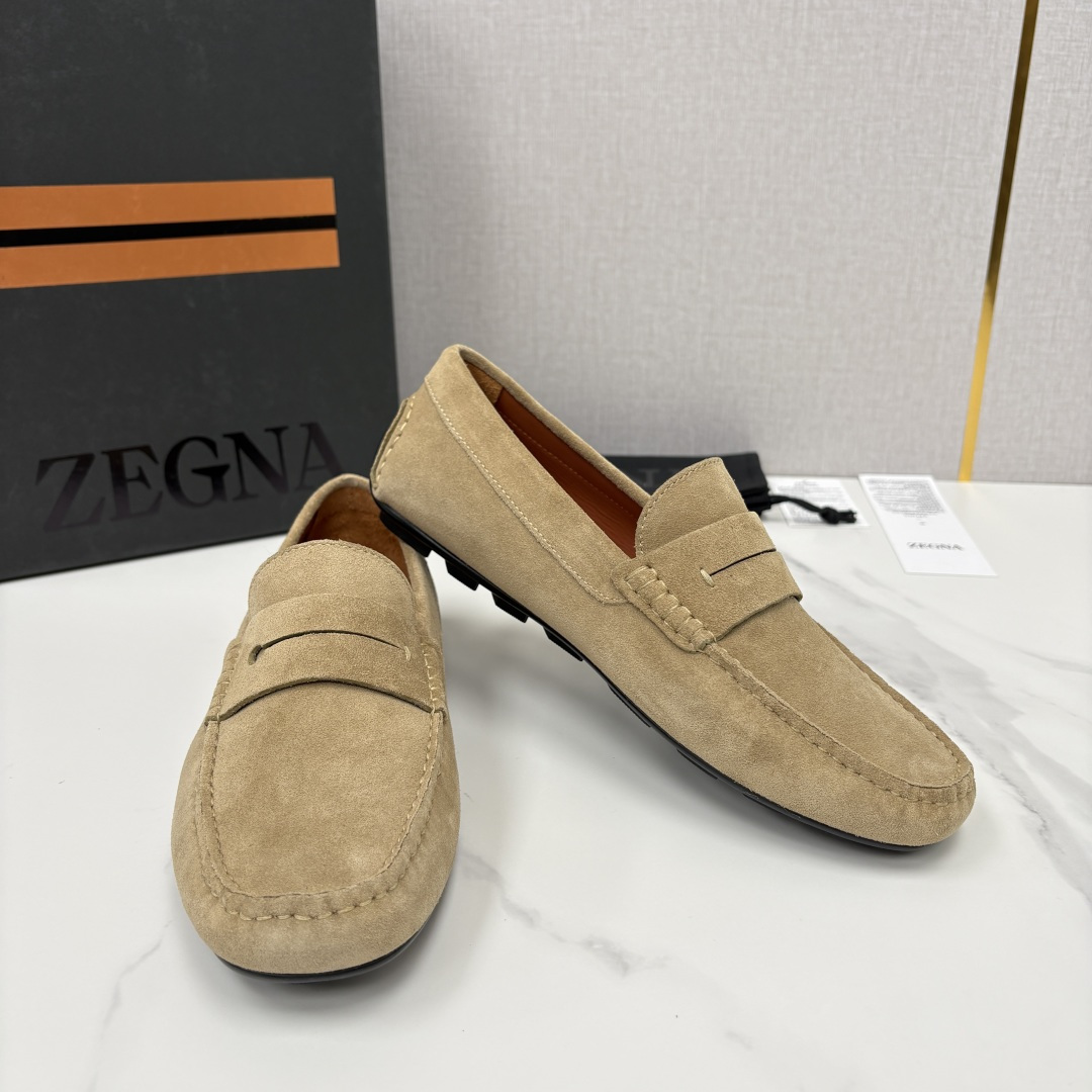💋💍 代购级  杰尼～亚 Z Zngn*   PELLETESSUTA™  驾车鞋  一脚蹬乐福鞋 此款