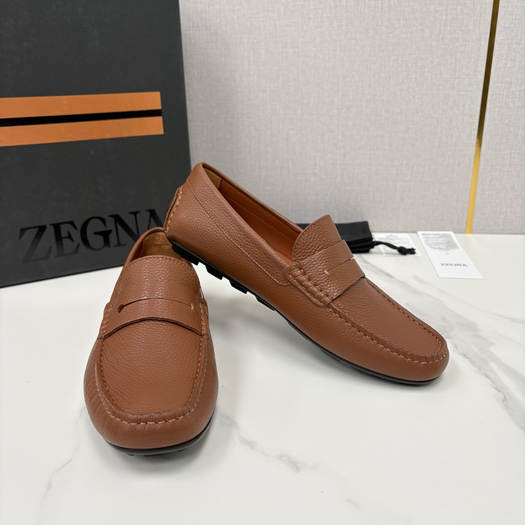 💋💍 代购级  杰尼～亚 Z Zngn*   PELLETESSUTA™  驾车鞋  一脚蹬乐福鞋 此款