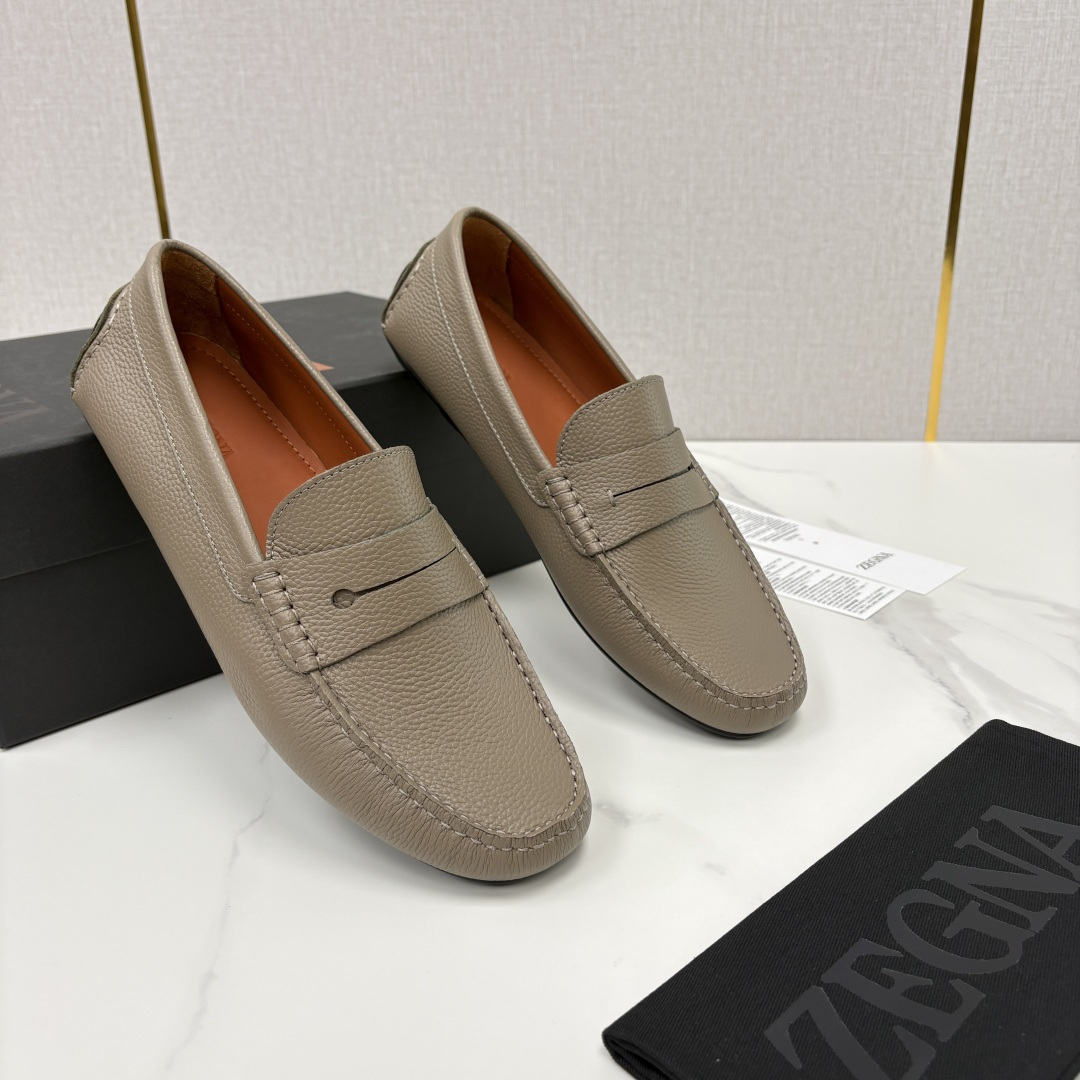 💋💍 代购级  杰尼～亚 Z Zngn*   PELLETESSUTA™  驾车鞋  一脚蹬乐福鞋 此款