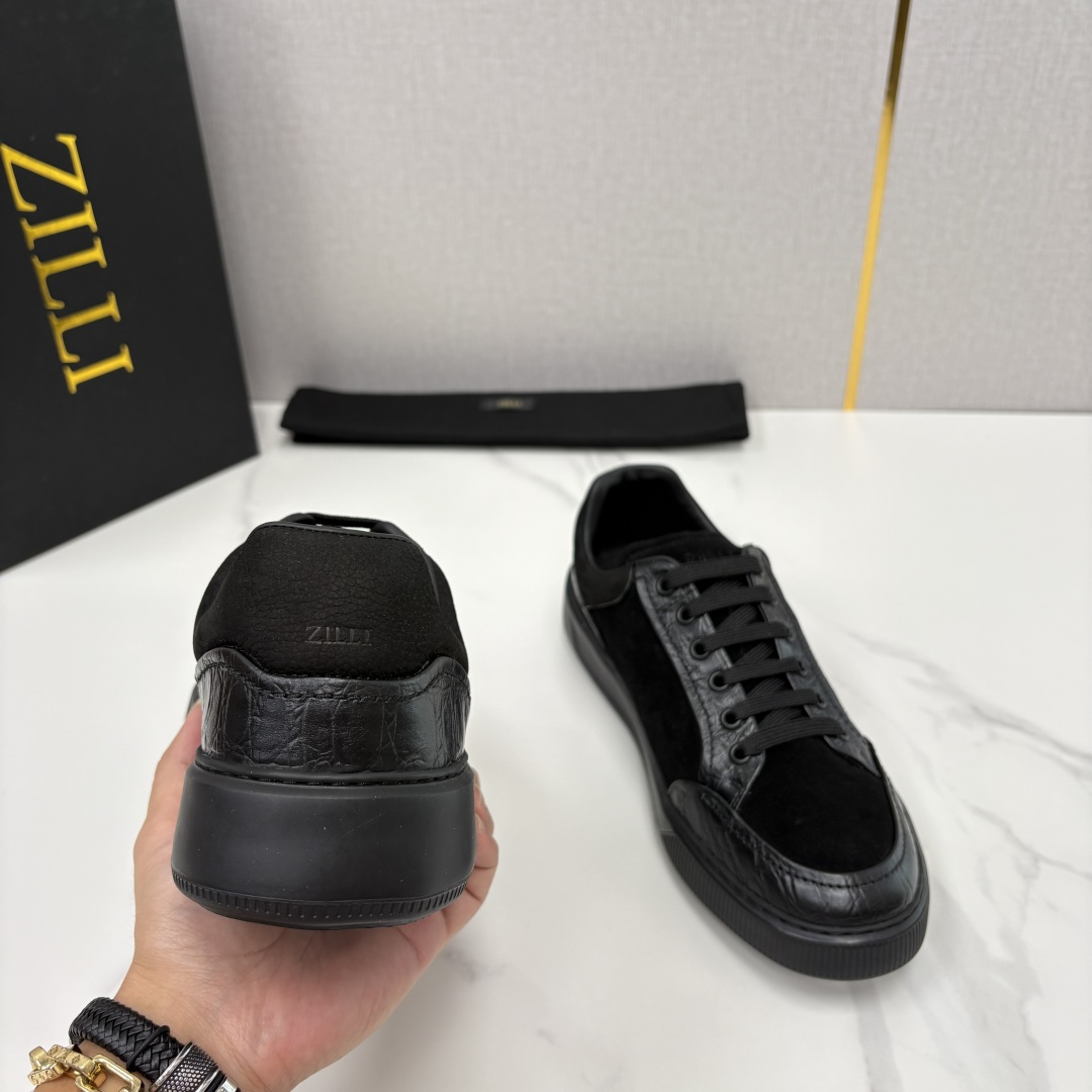 💋💍ZL家新品  Zill* 兹-利  是1970创立的法国高奢男装品牌  男士新款休闲鞋超轻款板鞋  