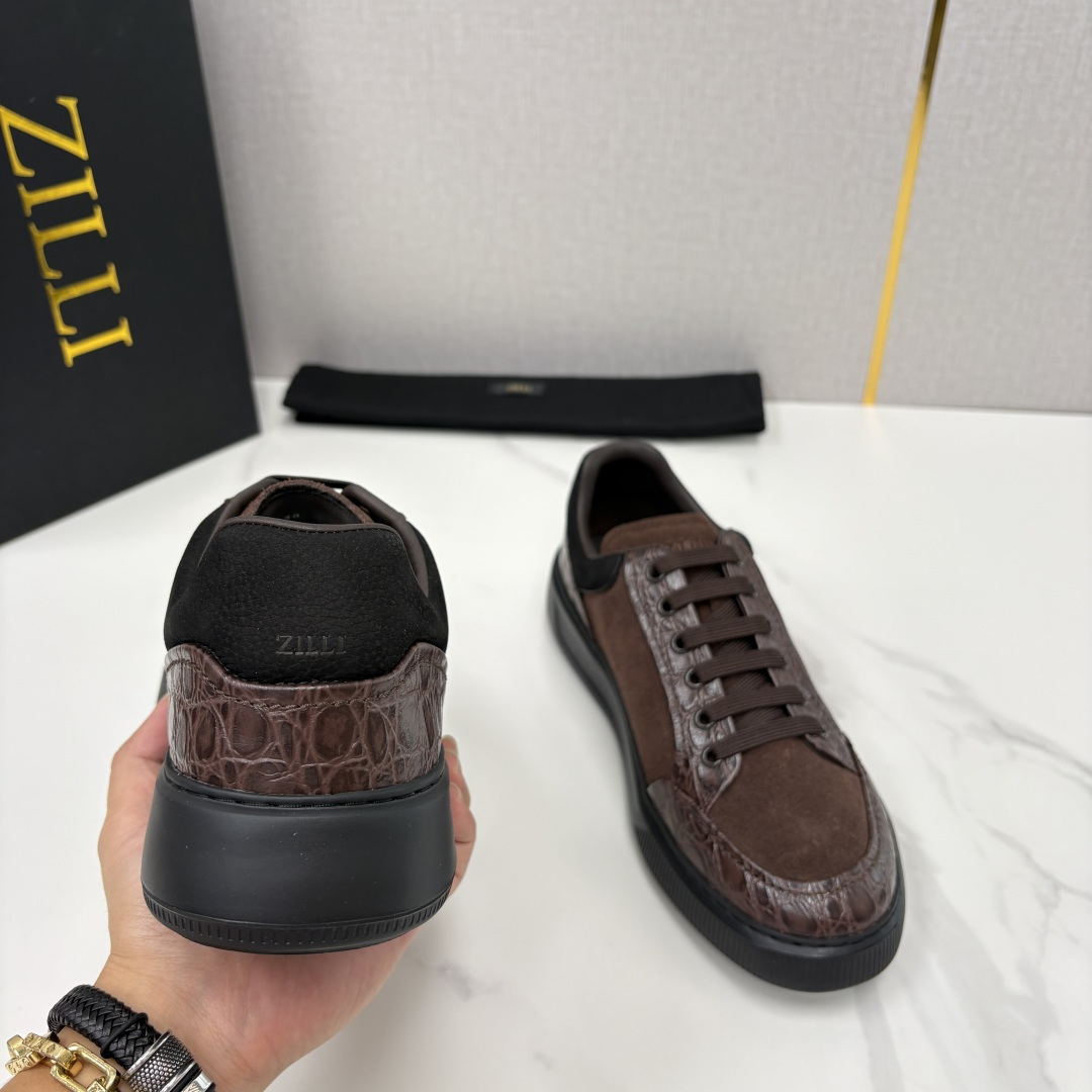 💋💍ZL家新品  Zill* 兹-利  是1970创立的法国高奢男装品牌  男士新款休闲鞋超轻款板鞋  