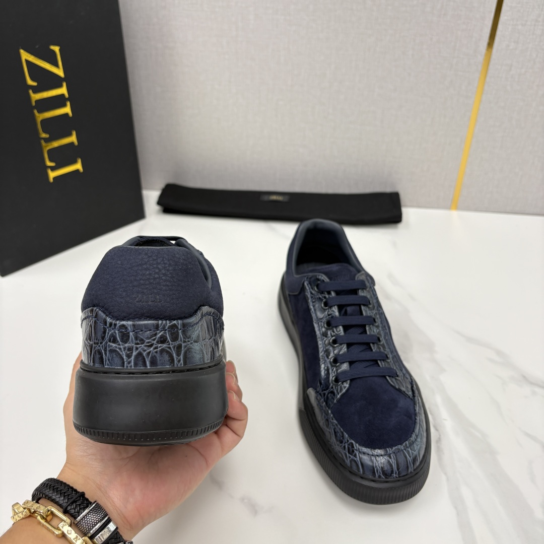 💋💍ZL家新品  Zill* 兹-利  是1970创立的法国高奢男装品牌  男士新款休闲鞋超轻款板鞋  