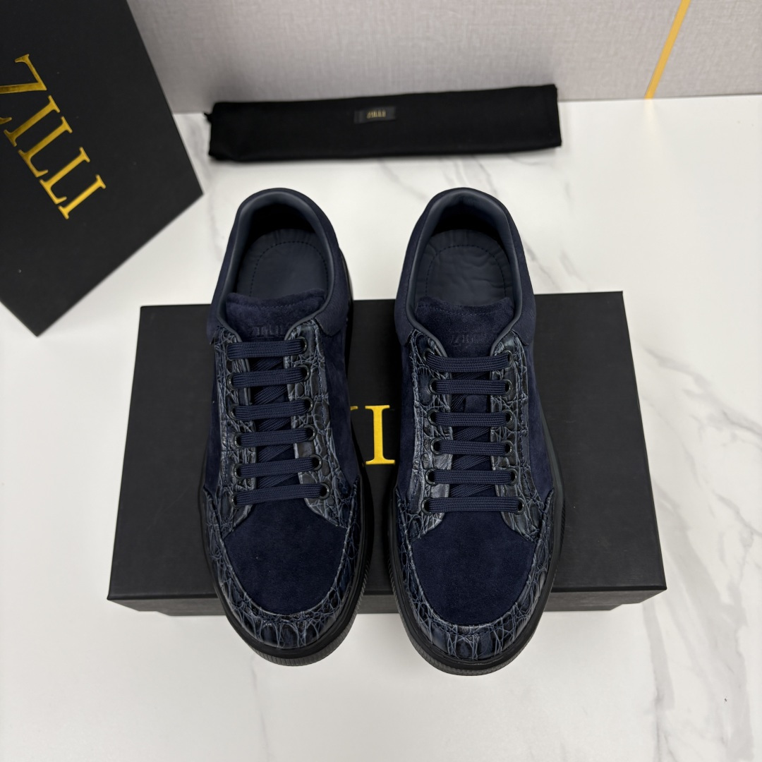 💋💍ZL家新品  Zill* 兹-利  是1970创立的法国高奢男装品牌  男士新款休闲鞋超轻款板鞋  