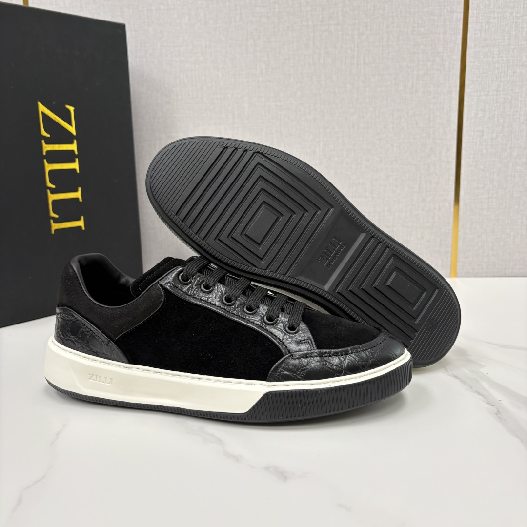 💋💍ZL家新品  Zill* 兹-利  是1970创立的法国高奢男装品牌  男士新款休闲鞋超轻款板鞋  