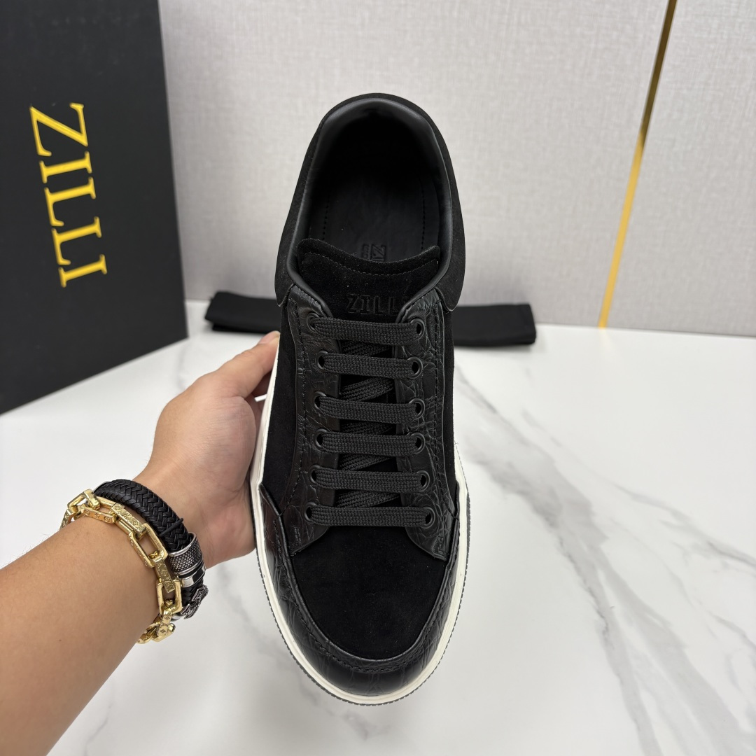💋💍ZL家新品  Zill* 兹-利  是1970创立的法国高奢男装品牌  男士新款休闲鞋超轻款板鞋  