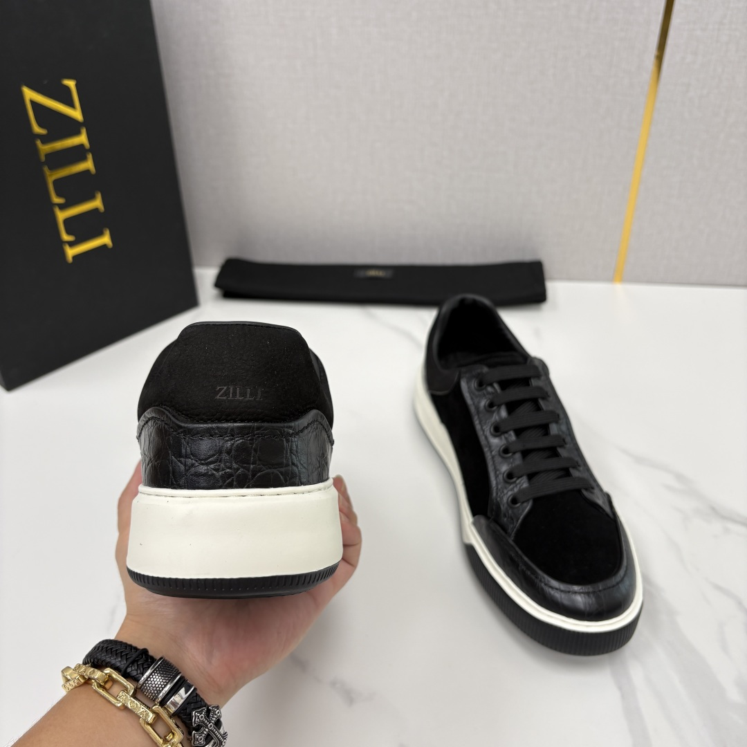 💋💍ZL家新品  Zill* 兹-利  是1970创立的法国高奢男装品牌  男士新款休闲鞋超轻款板鞋  