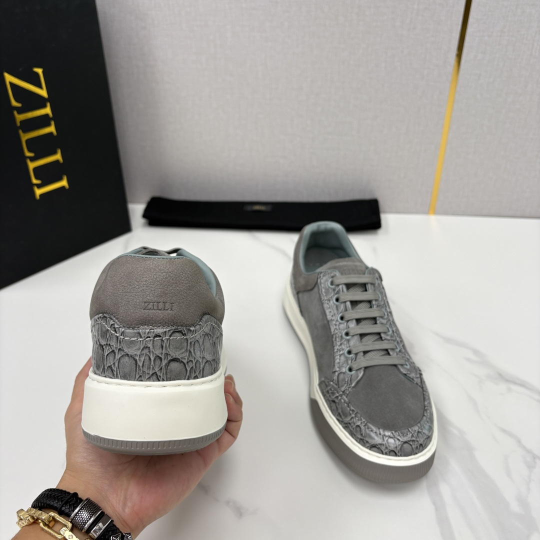 💋💍ZL家新品  Zill* 兹-利  是1970创立的法国高奢男装品牌  男士新款休闲鞋超轻款板鞋  
