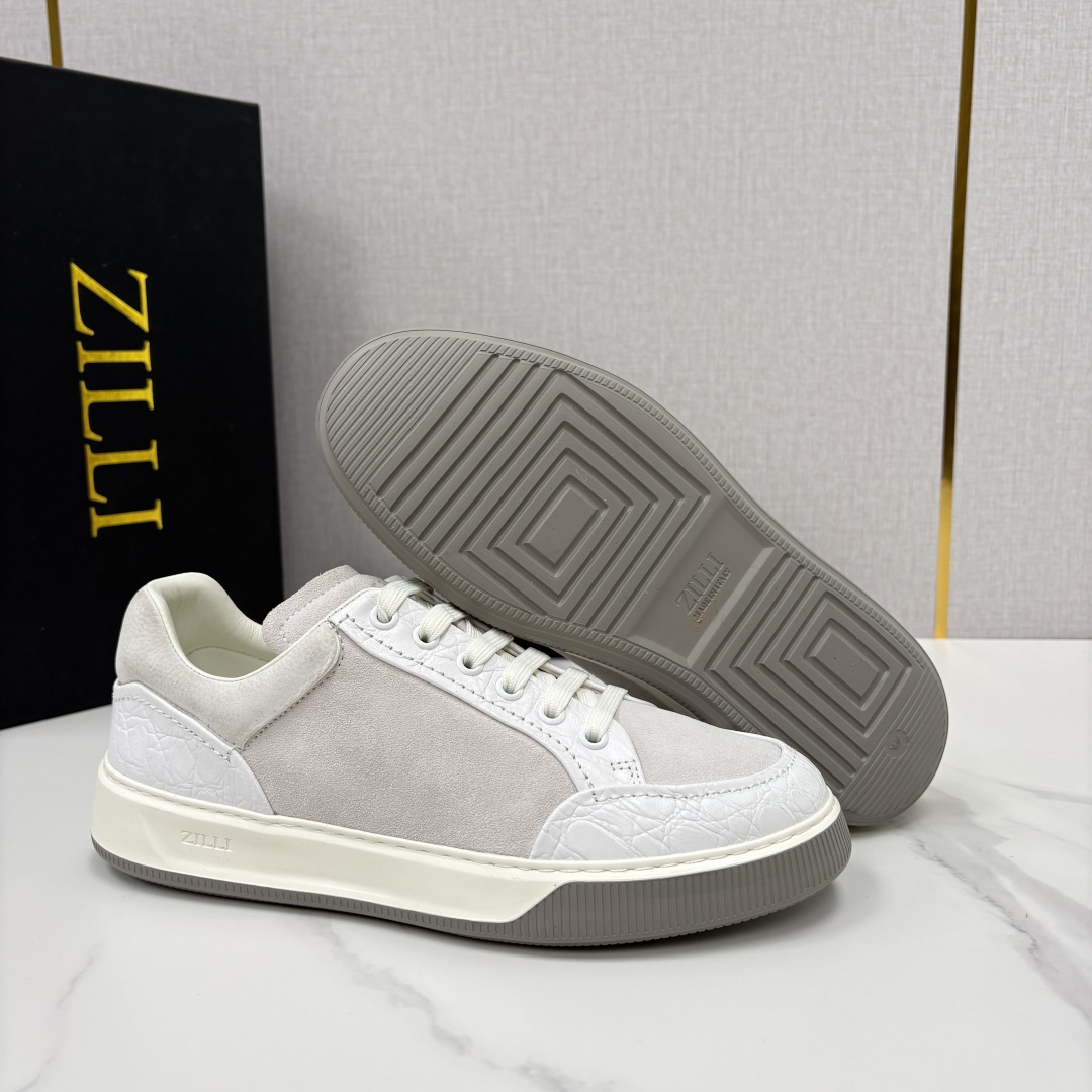 💋💍ZL家新品  Zill* 兹-利  是1970创立的法国高奢男装品牌  男士新款休闲鞋超轻款板鞋  