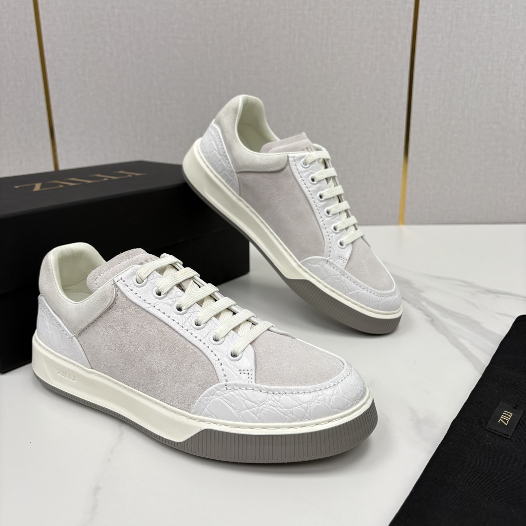 💋💍ZL家新品  Zill* 兹-利  是1970创立的法国高奢男装品牌  男士新款休闲鞋超轻款板鞋  