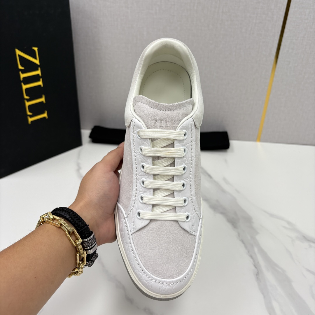 💋💍ZL家新品  Zill* 兹-利  是1970创立的法国高奢男装品牌  男士新款休闲鞋超轻款板鞋  