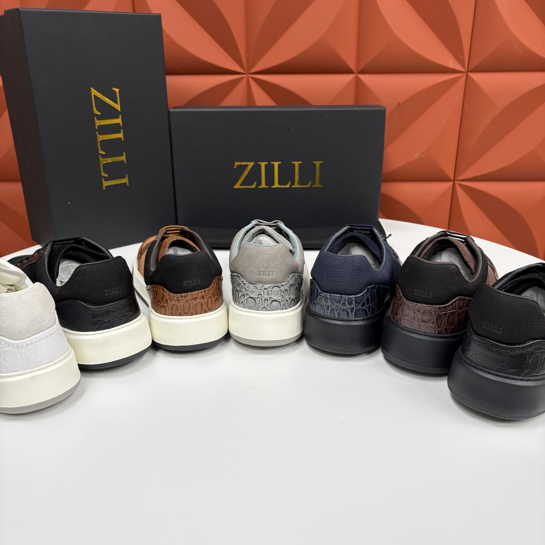 💋💍ZL家新品  Zill* 兹-利  是1970创立的法国高奢男装品牌  男士新款休闲鞋超轻款板鞋  