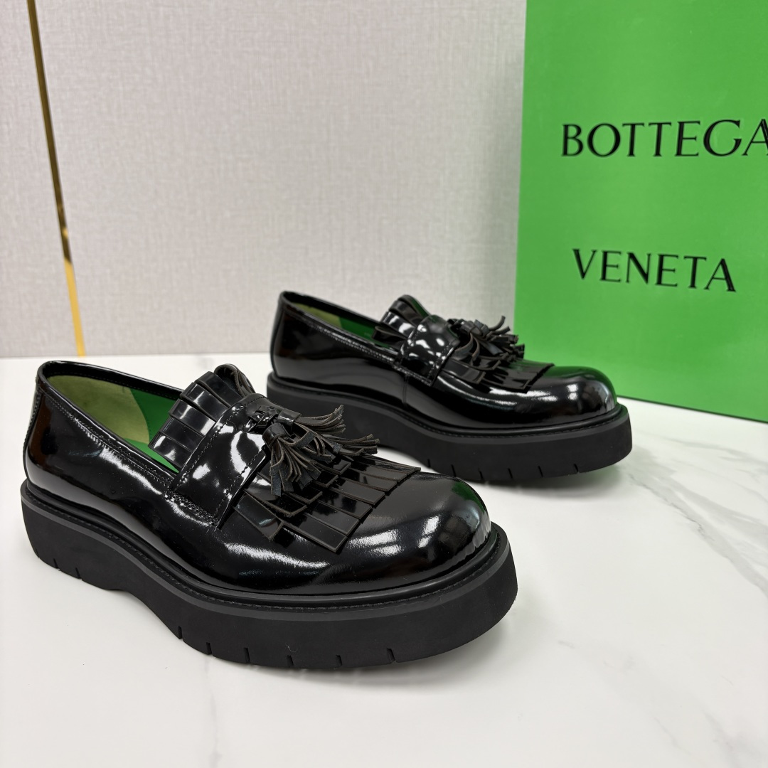 💋💍BV家新品  Botteg* Venet*/葆-蝶家 男士厚底流苏乐福鞋 最新款男士乐福皮鞋  进口