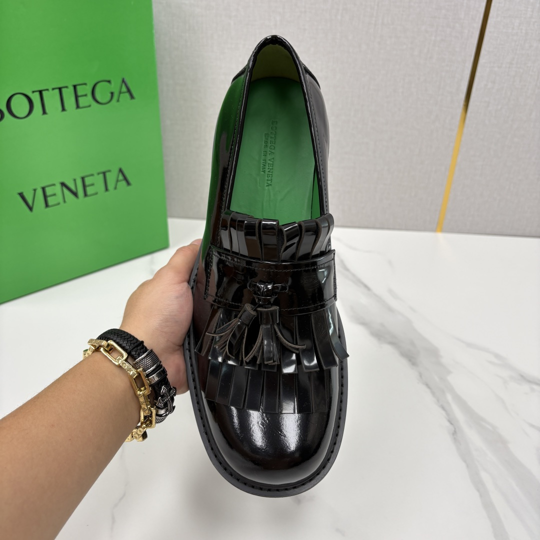 💋💍BV家新品  Botteg* Venet*/葆-蝶家 男士厚底流苏乐福鞋 最新款男士乐福皮鞋  进口