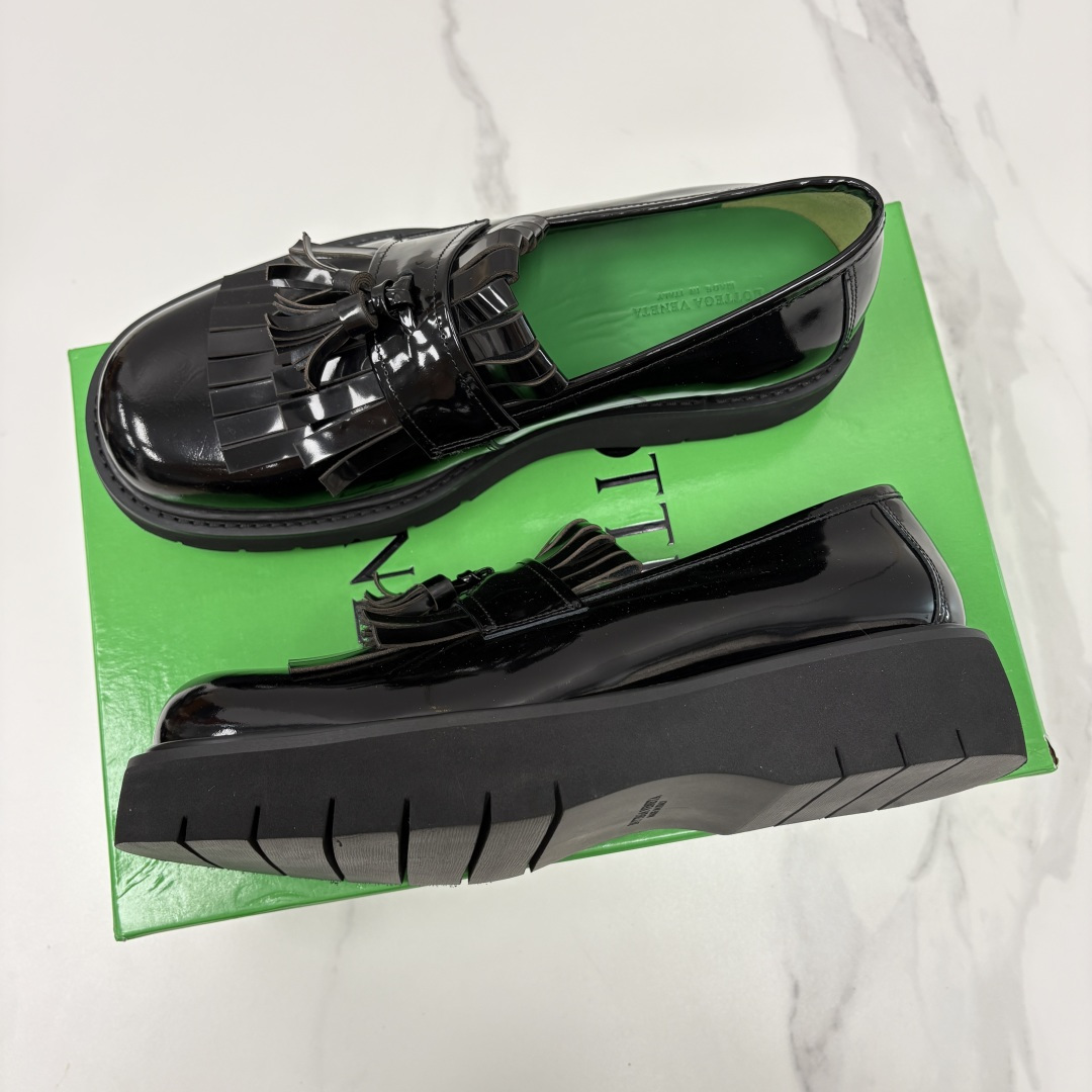💋💍BV家新品  Botteg* Venet*/葆-蝶家 男士厚底流苏乐福鞋 最新款男士乐福皮鞋  进口