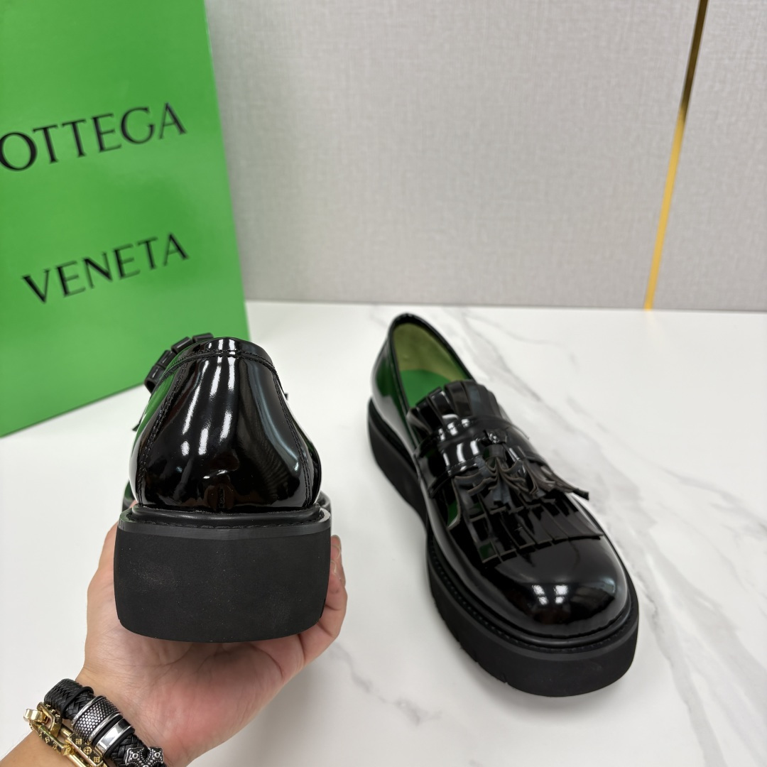 💋💍BV家新品  Botteg* Venet*/葆-蝶家 男士厚底流苏乐福鞋 最新款男士乐福皮鞋  进口