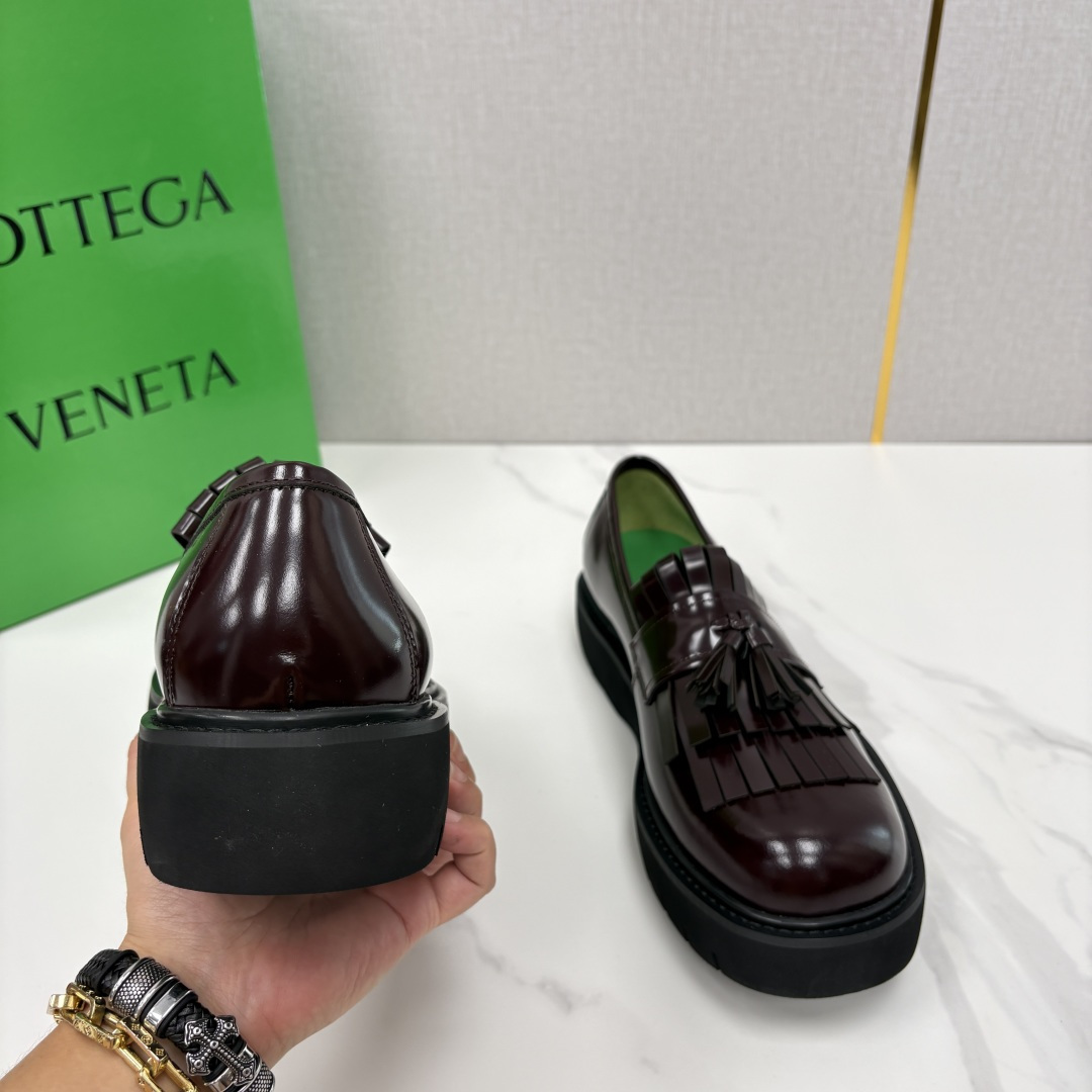 💋💍BV家新品  Botteg* Venet*/葆-蝶家 男士厚底流苏乐福鞋 最新款男士乐福皮鞋  进口