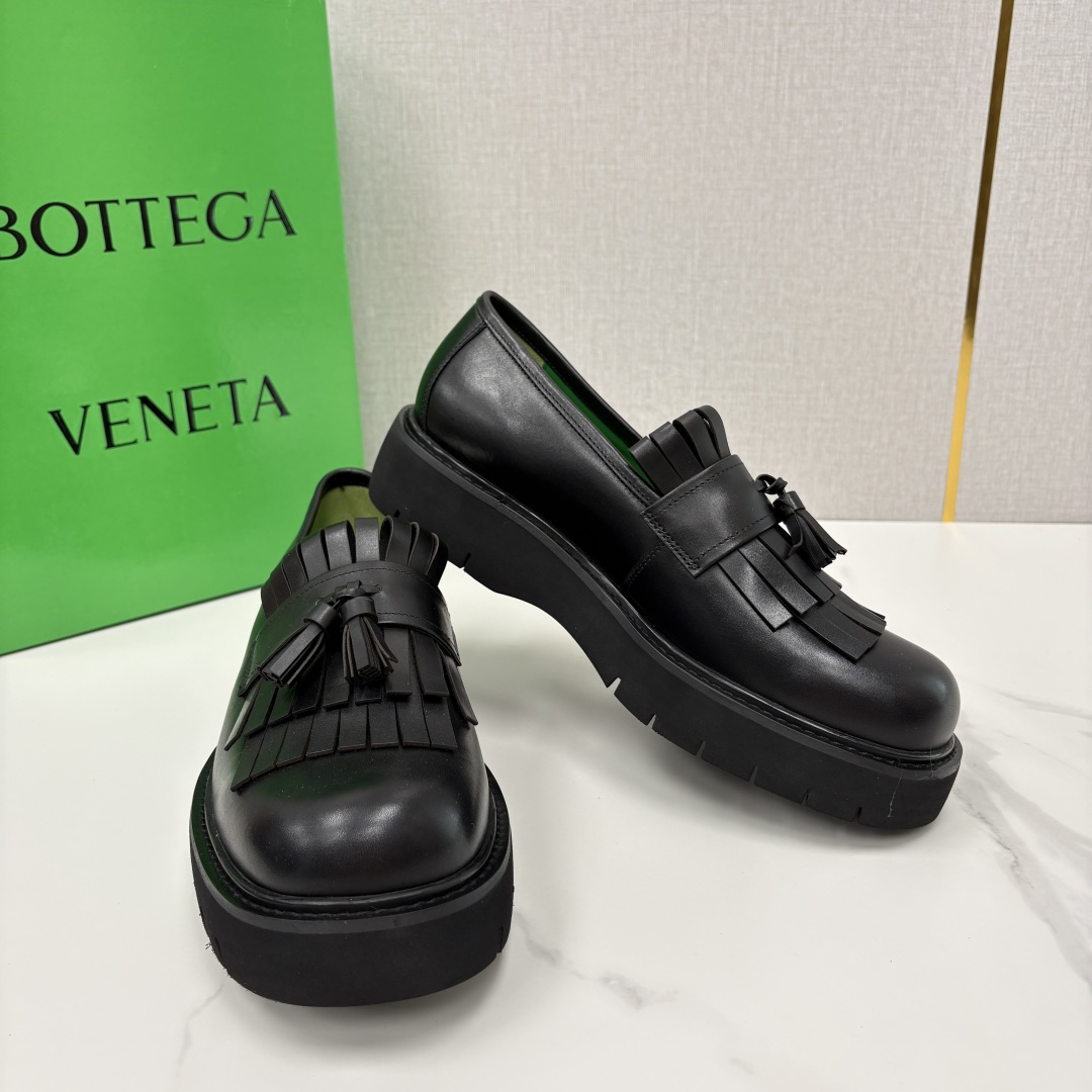 💋💍BV家新品  Botteg* Venet*/葆-蝶家 男士厚底流苏乐福鞋 最新款男士乐福皮鞋  进口