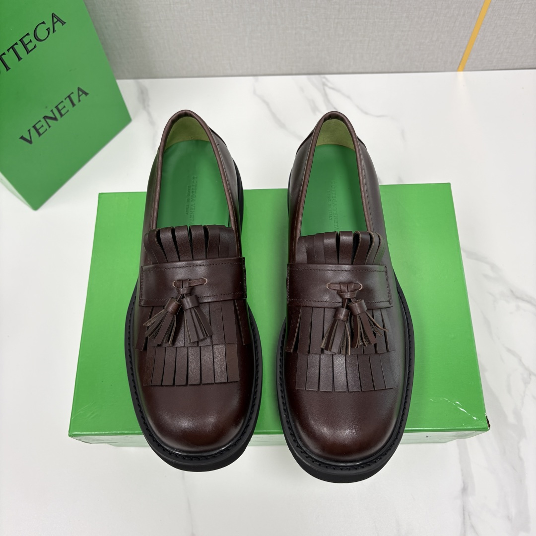 💋💍BV家新品  Botteg* Venet*/葆-蝶家 男士厚底流苏乐福鞋 最新款男士乐福皮鞋  进口
