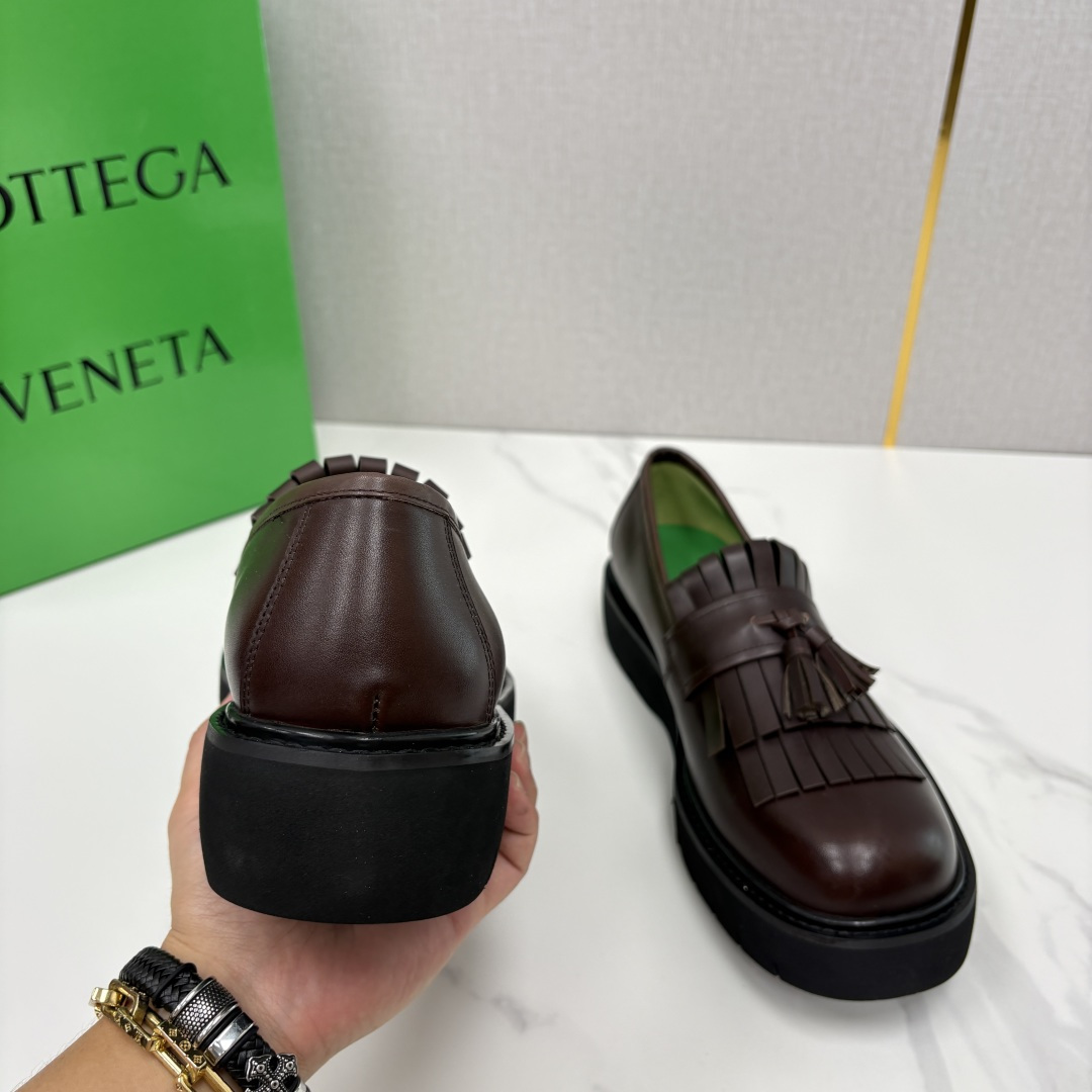 💋💍BV家新品  Botteg* Venet*/葆-蝶家 男士厚底流苏乐福鞋 最新款男士乐福皮鞋  进口