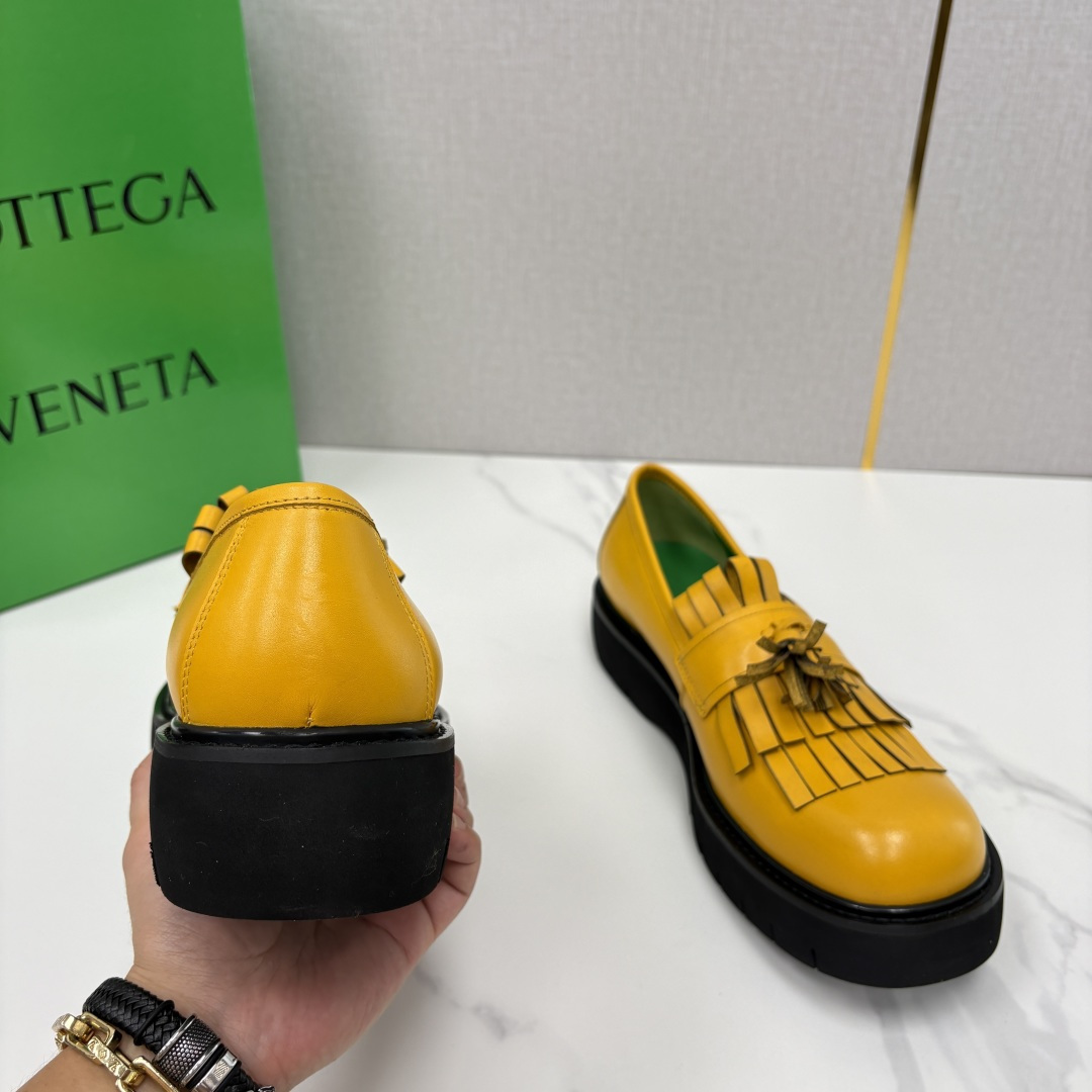 💋💍BV家新品  Botteg* Venet*/葆-蝶家 男士厚底流苏乐福鞋 最新款男士乐福皮鞋  进口
