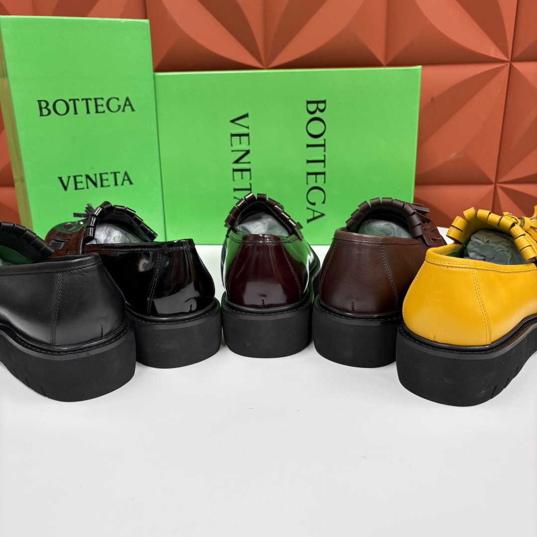 💋💍BV家新品  Botteg* Venet*/葆-蝶家 男士厚底流苏乐福鞋 最新款男士乐福皮鞋  进口