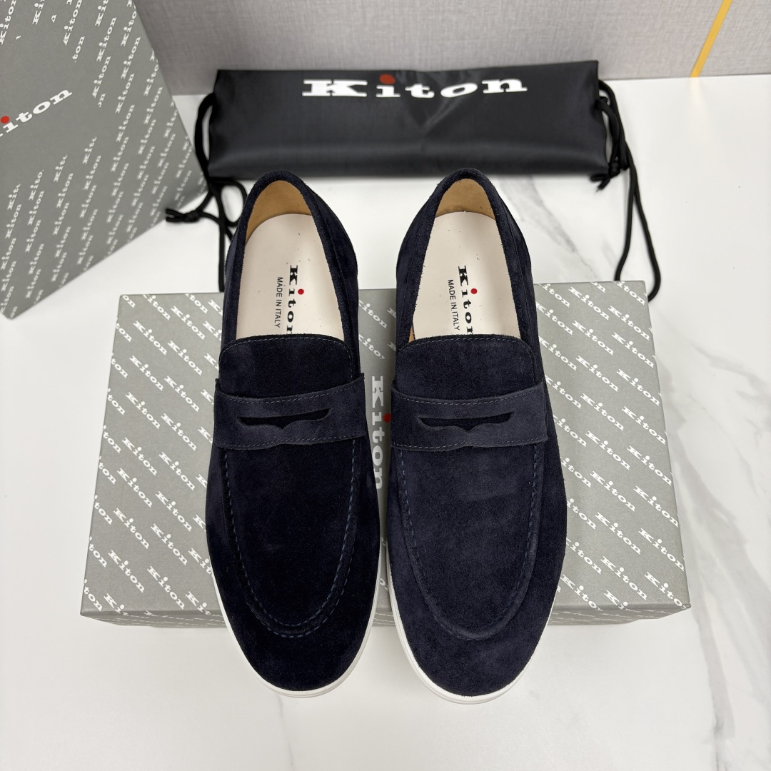 💋💍 Kito*n 新品   男士老钱风乐福鞋   鞋面采用高丝光磨砂牛皮设计，磨砂皮细腻软糯，Kito