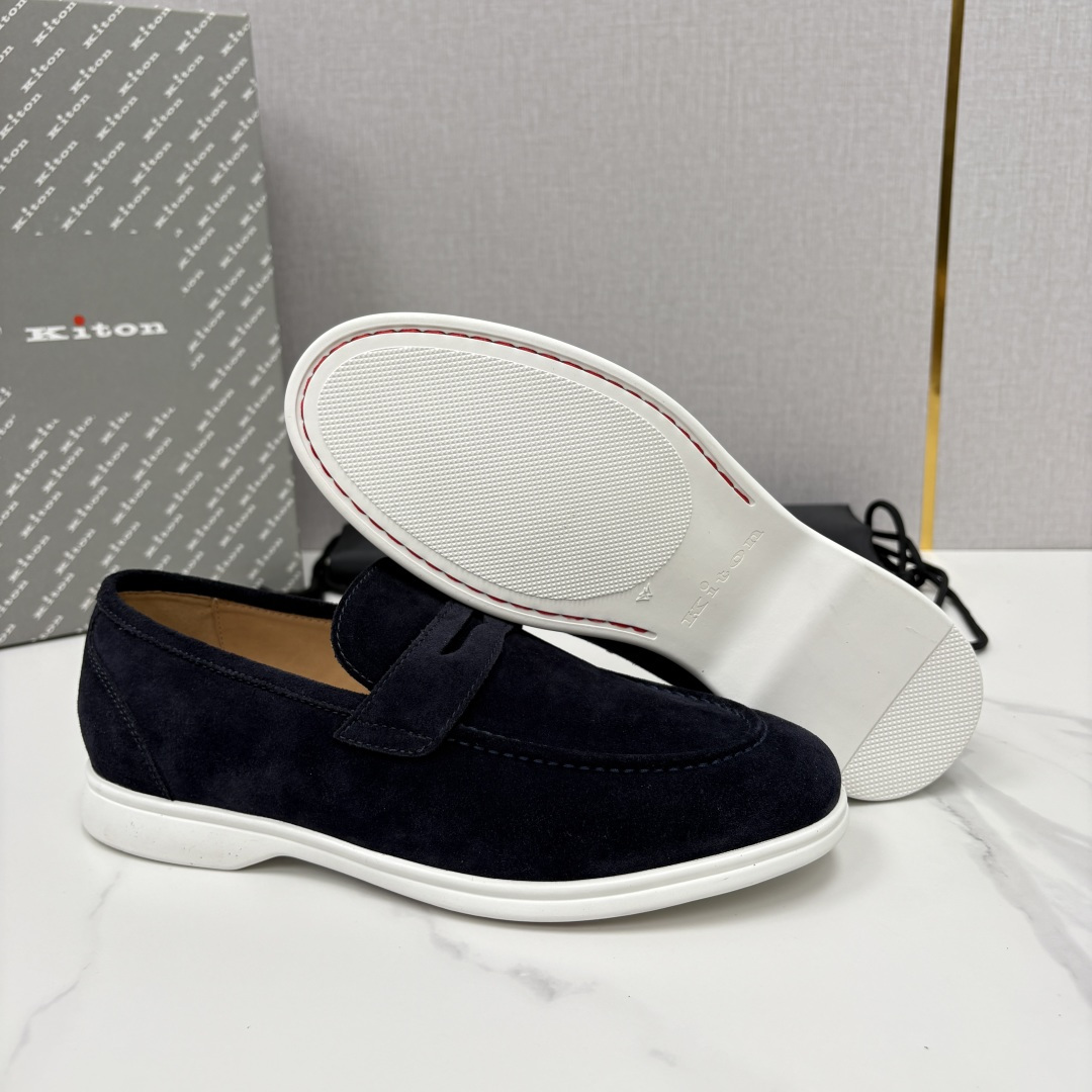 💋💍 Kito*n 新品   男士老钱风乐福鞋   鞋面采用高丝光磨砂牛皮设计，磨砂皮细腻软糯，Kito