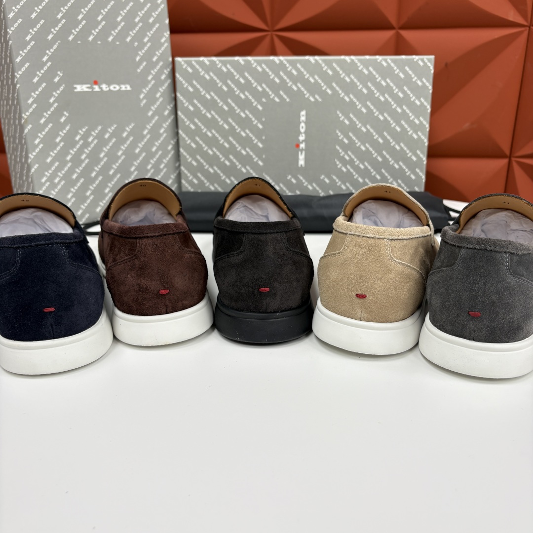 💋💍 Kito*n 新品   男士老钱风乐福鞋   鞋面采用高丝光磨砂牛皮设计，磨砂皮细腻软糯，Kito