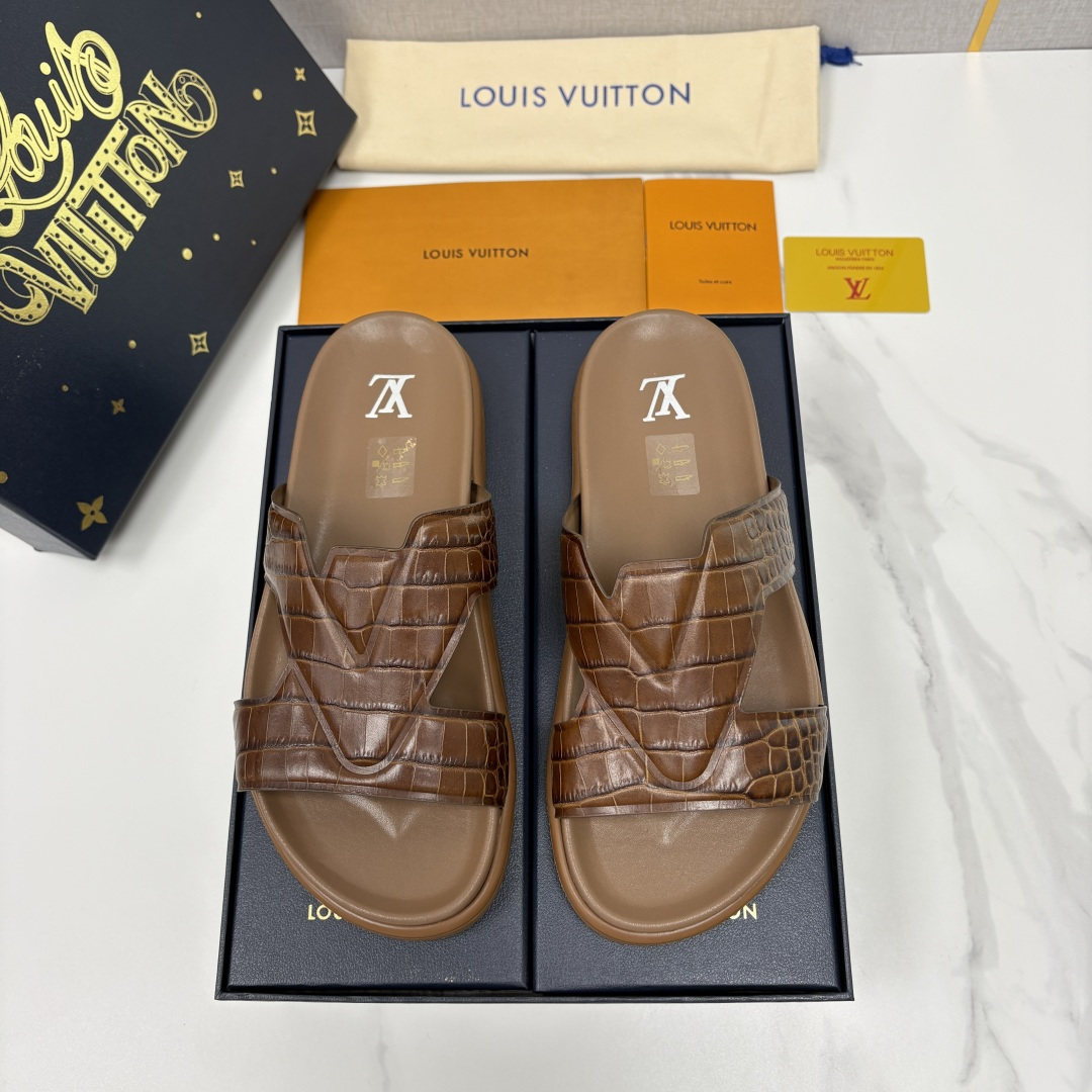 💋💍L家夏季新品  路易-威登    L*V  PORTOFINO 凉拖    将法式奢华与夏日休闲完美