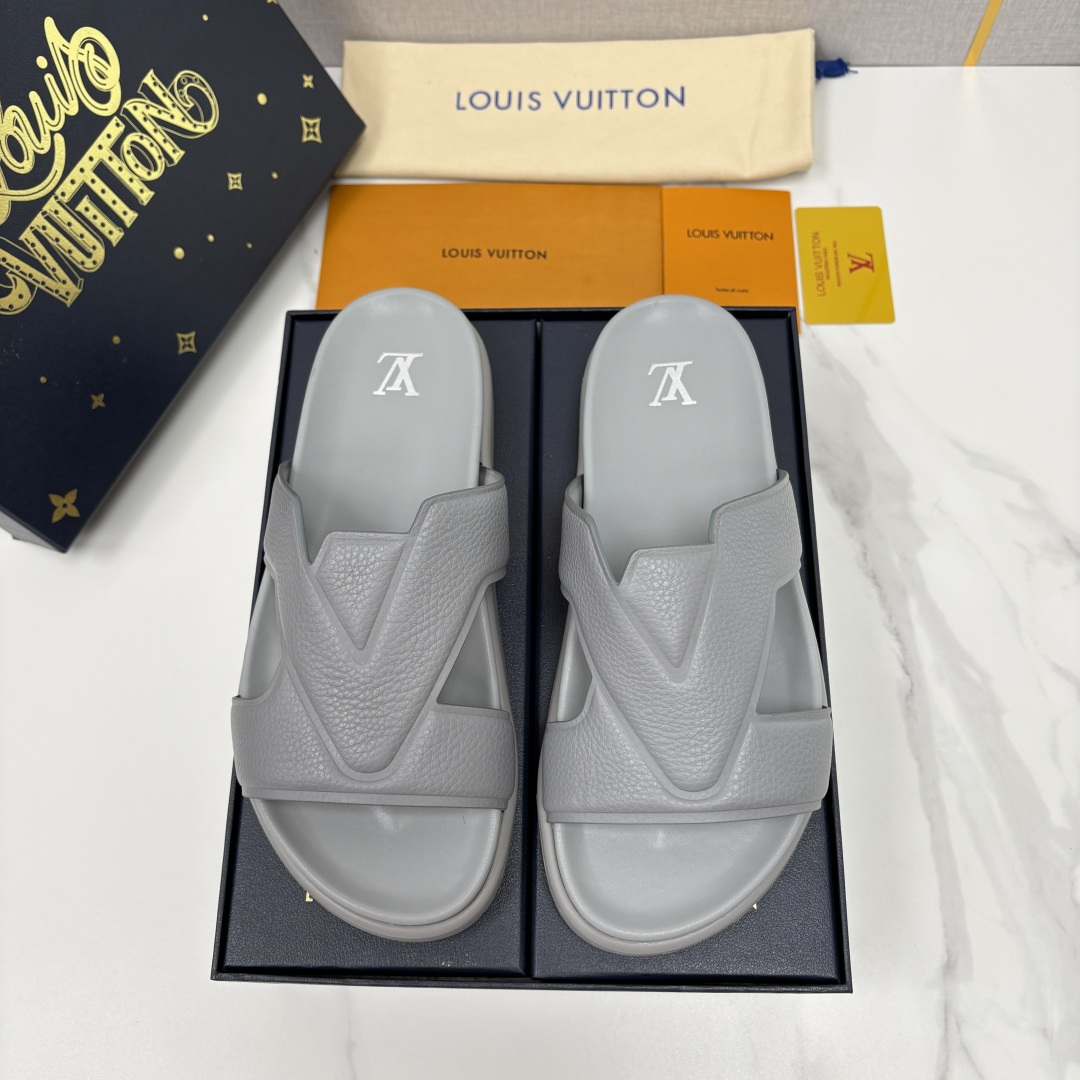💋💍L家夏季新品  路易-威登    L*V  PORTOFINO 凉拖    将法式奢华与夏日休闲完美