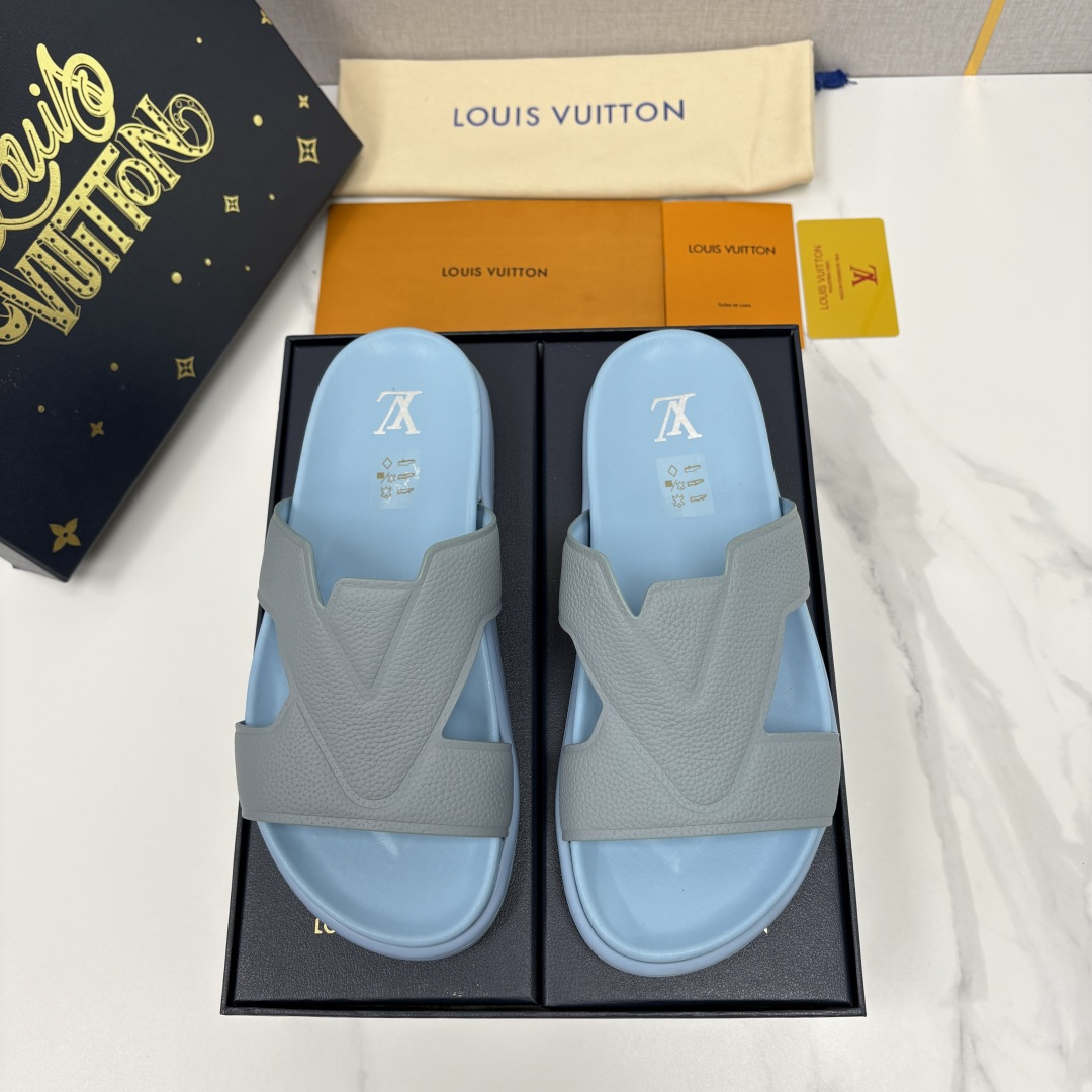 💋💍L家夏季新品  路易-威登    L*V  PORTOFINO 凉拖    将法式奢华与夏日休闲完美
