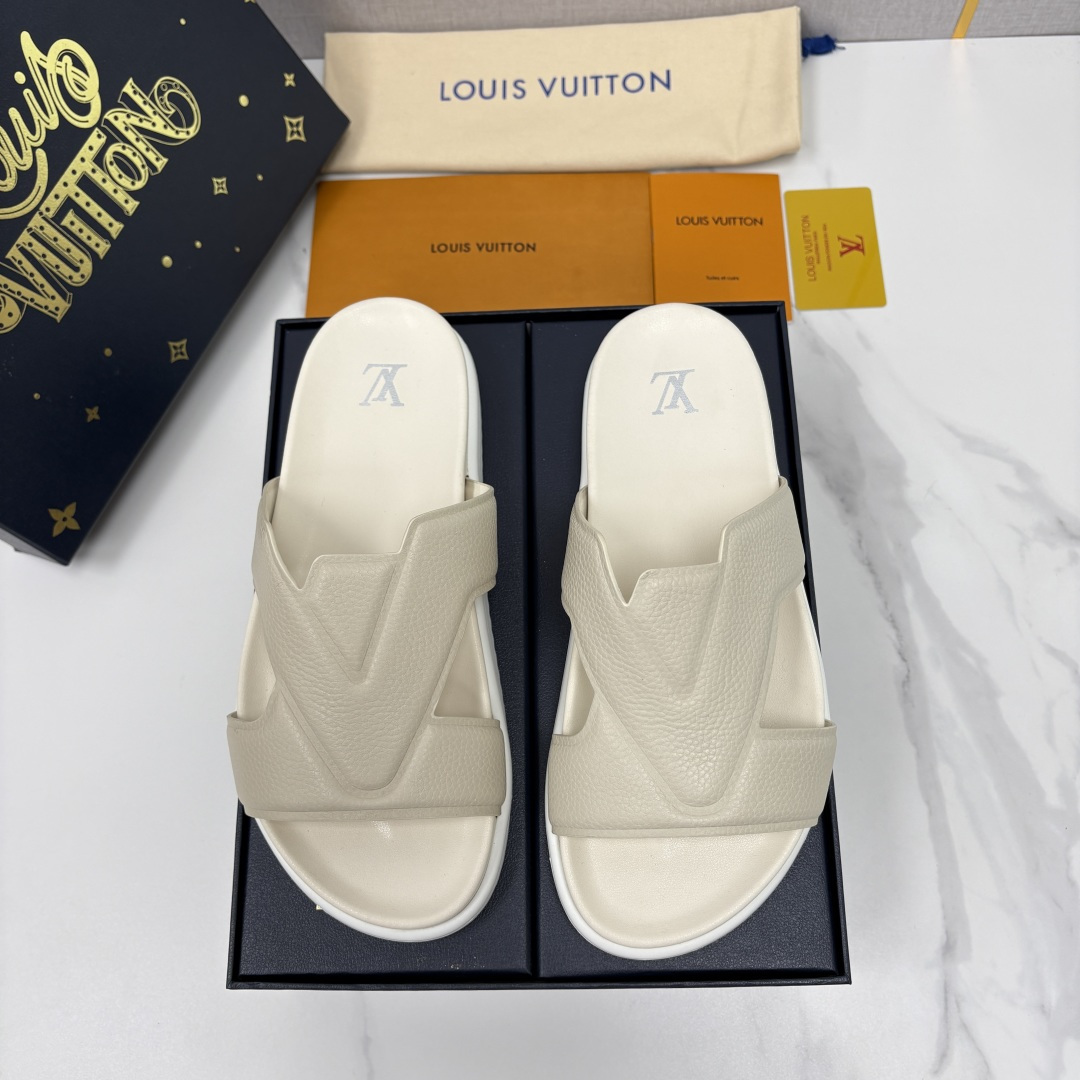💋💍L家夏季新品  路易-威登    L*V  PORTOFINO 凉拖    将法式奢华与夏日休闲完美