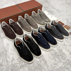 💋💍LP 家新品 LoroPian*/诺悠-翩雅 官方新款男士休闲德训鞋 牛皮拼接板鞋 奢华质感 💋💍LP 家新品 LoroPian*/诺悠-翩雅 官方新款男士休闲德训鞋 牛皮拼接板鞋 奢华质感
