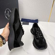 💋💍P家新品 情侣款👩❤️👨 Prad* 普拉-达 Collapse 网面与绒面皮革弹力运动鞋 💋💍P家新品 情侣款👩❤️👨 Prad* 普拉-达 Collapse 网面与绒面皮革弹力运动鞋