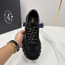 💋💍P家新品 情侣款👩❤️👨 Prad* 普拉-达 Collapse 网面与绒面皮革弹力运动鞋 💋💍P家新品 情侣款👩❤️👨 Prad* 普拉-达 Collapse 网面与绒面皮革弹力运动鞋