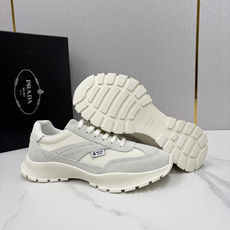 💋💍P家新品 情侣款👩❤️👨 Prad* 普拉-达 Collapse 网面与绒面皮革弹力运动鞋 💋💍P家新品 情侣款👩❤️👨 Prad* 普拉-达 Collapse 网面与绒面皮革弹力运动鞋