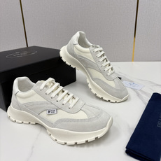 💋💍P家新品 情侣款👩❤️👨 Prad* 普拉-达 Collapse 网面与绒面皮革弹力运动鞋 💋💍P家新品 情侣款👩❤️👨 Prad* 普拉-达 Collapse 网面与绒面皮革弹力运动鞋