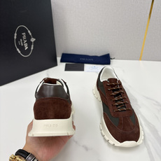 💋💍P家新品 情侣款👩❤️👨 Prad* 普拉-达 Collapse 网面与绒面皮革弹力运动鞋 💋💍P家新品 情侣款👩❤️👨 Prad* 普拉-达 Collapse 网面与绒面皮革弹力运动鞋