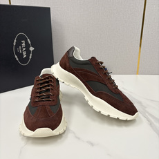 💋💍P家新品 情侣款👩❤️👨 Prad* 普拉-达 Collapse 网面与绒面皮革弹力运动鞋 💋💍P家新品 情侣款👩❤️👨 Prad* 普拉-达 Collapse 网面与绒面皮革弹力运动鞋