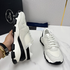 💋💍P家新品 情侣款👩❤️👨 Prad* 普拉-达 Collapse 网面与绒面皮革弹力运动鞋 💋💍P家新品 情侣款👩❤️👨 Prad* 普拉-达 Collapse 网面与绒面皮革弹力运动鞋
