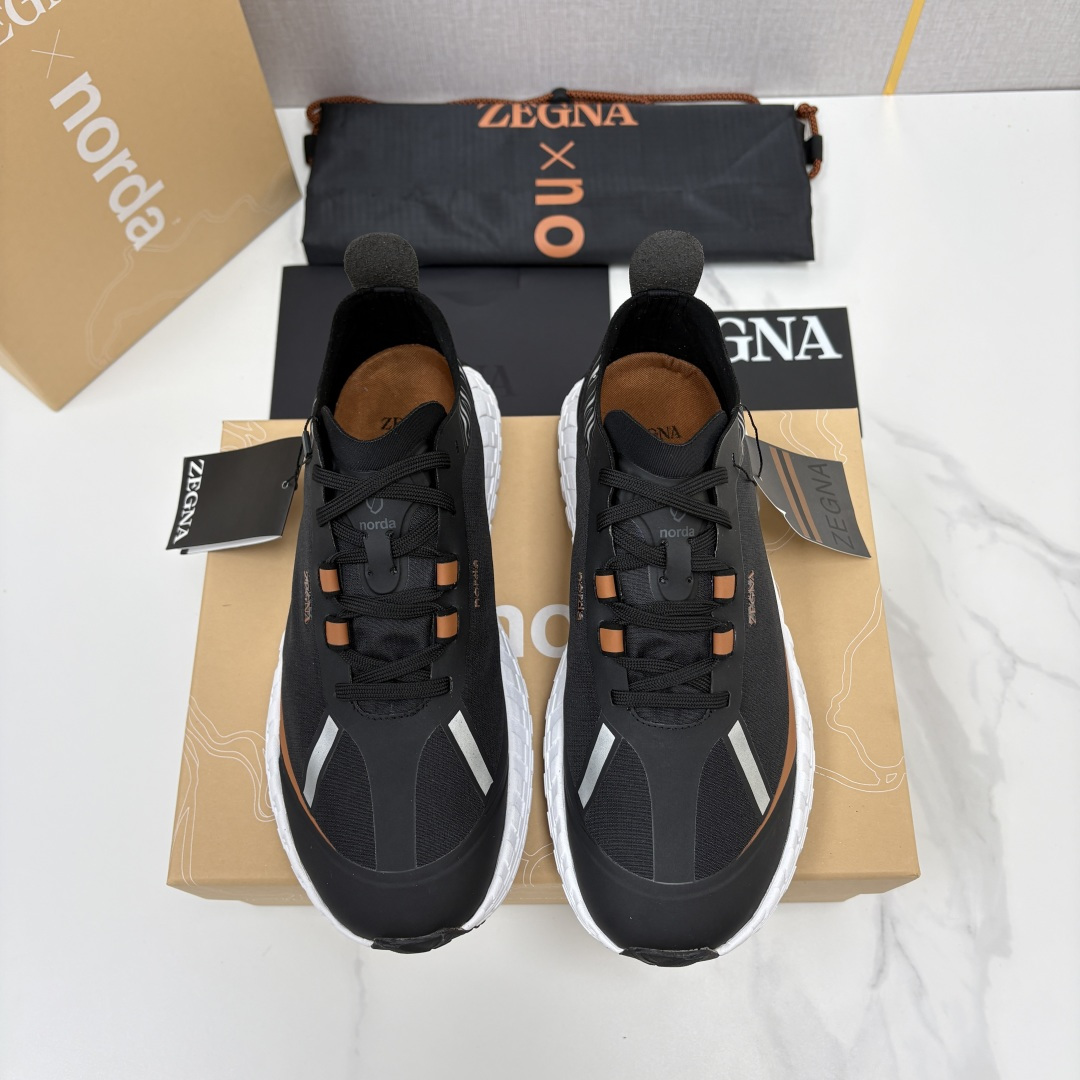 💋💍杰尼-亚 ZEGNA × norda™ 001 联名越野跑鞋运动鞋｜奢雅格调×专业户外性能全能之作 