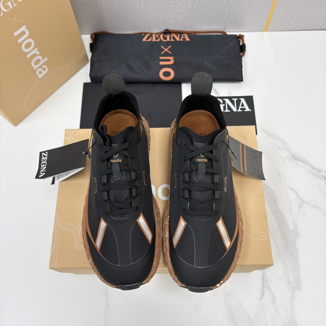 💋💍杰尼-亚 ZEGNA × norda™ 001 联名越野跑鞋运动鞋｜奢雅格调×专业户外性能全能之作 