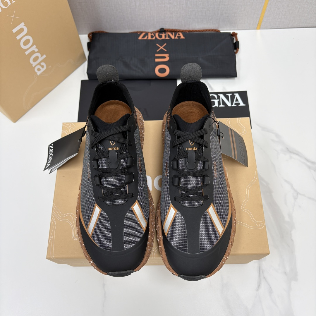 💋💍杰尼-亚 ZEGNA × norda™ 001 联名越野跑鞋运动鞋｜奢雅格调×专业户外性能全能之作 