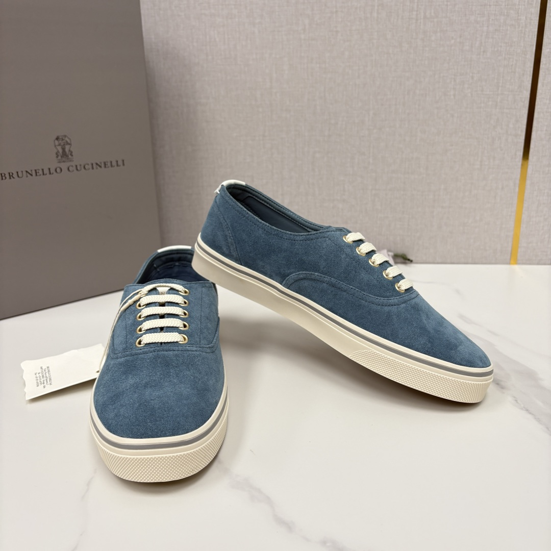💋💍BC 家新品      Brunello Cucinell*  板鞋系列的标志胶底鞋款，休闲运动板鞋
